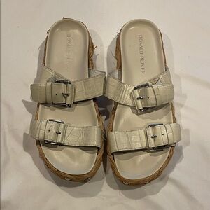 Donald J. Pliner Cream Sandals